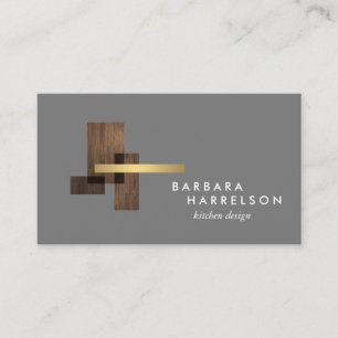 Modernes Logo der Mitte des Jahrhunderts auf dunke Visitenkarte