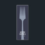 Modernes Logo für blaue Koch, minimalistisch für G Mini Visitenkarte<br><div class="desc">Modernes Logo für blaue Koch,  minimalistisch für Gabel Catering</div>