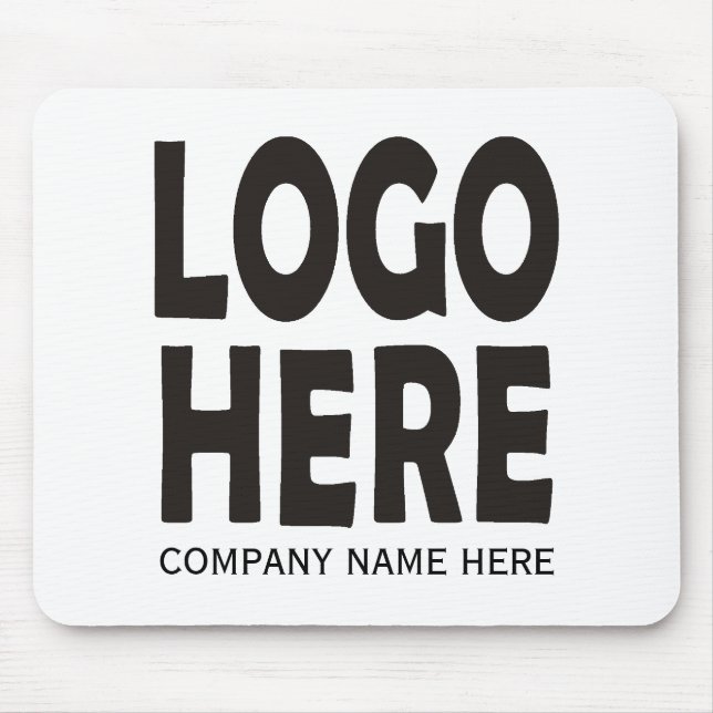 Modernes Logo für das schwarze Unternehmen Mousepad (Vorne)