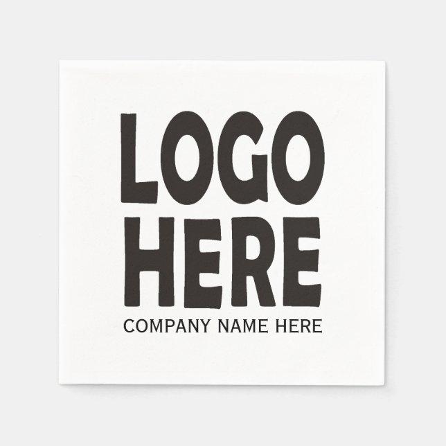 Modernes Logo für das schwarze Unternehmen Serviette (Vorderseite)