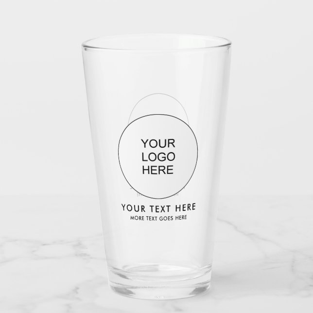 Modernes Logo für kleine Unternehmen Glas (Rückseite)