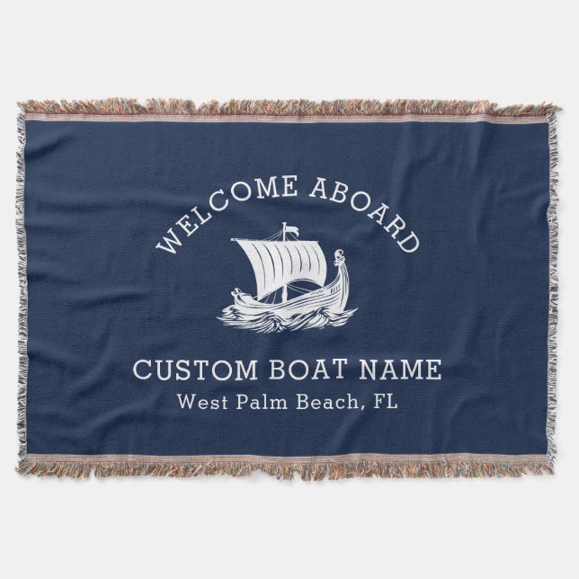 Modernes Logo für Nautic Custom Boat Name & Ship Decke (Vorderseite)