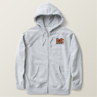 Modernes Logo gestickter ZipKapuzenpulli Bestickter Hoodie