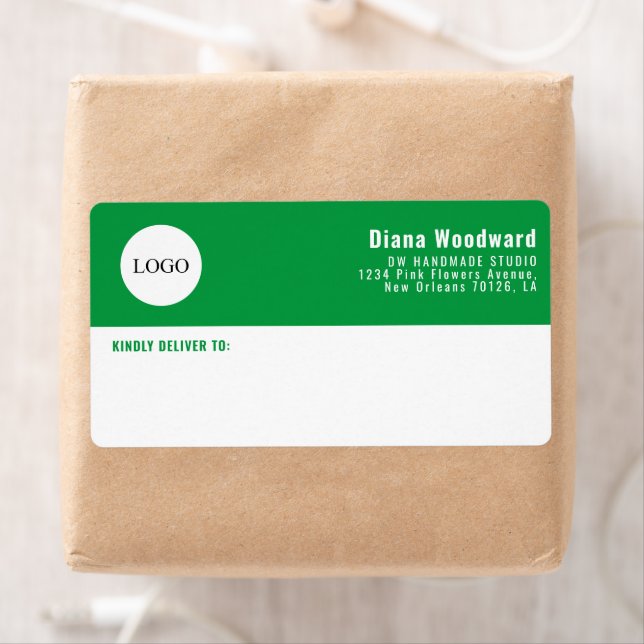 Modernes Logo - Helles Grün und Weiß (Insitu)