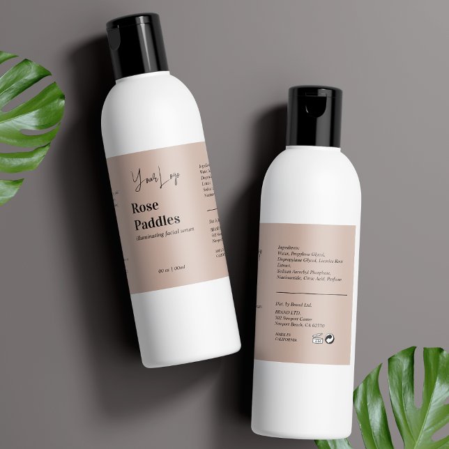 Modernes Logo Kosmetisches Flaschenetiksiegel (Von Creator hochgeladen)