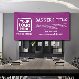 Modernes Logo Magenta Business Banner