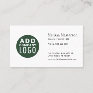 Modernes Logo Minimalistisches Mitarbeiter Custom Visitenkarte