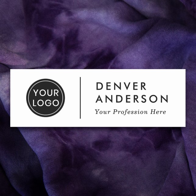 Modernes Logo, Name und Titel Namensschild (Von Creator hochgeladen)