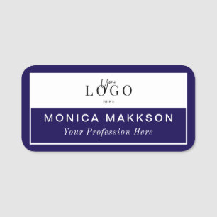 Modernes Logo, Name und Titel Namensschild