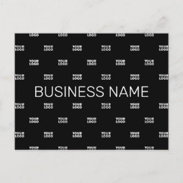 Modernes Logo- oder Designmuster mit jedem Bild Postkarte