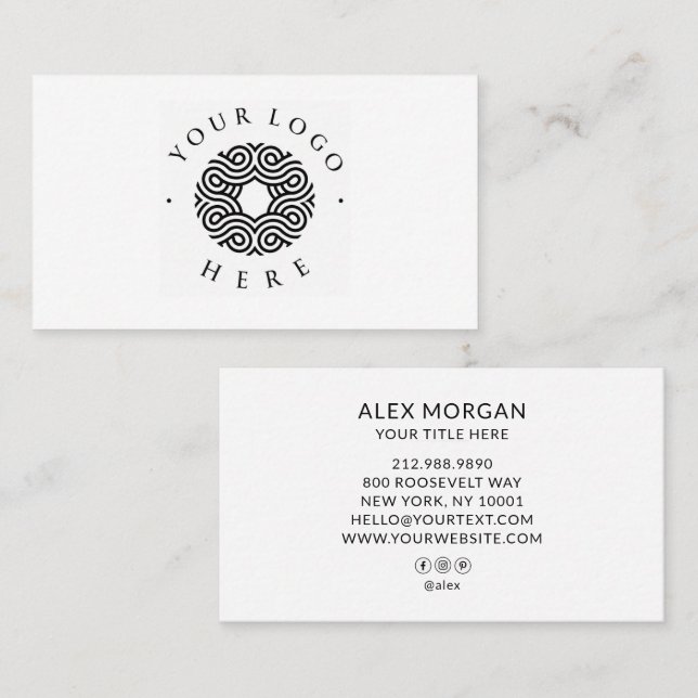 Modernes Logo Professional  Visitenkarte (Vorne/Hinten)
