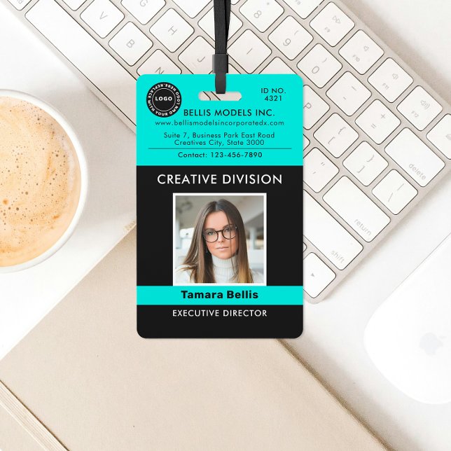 Modernes Logo, QR Company Abzeichen Ausweis (Von Creator hochgeladen)