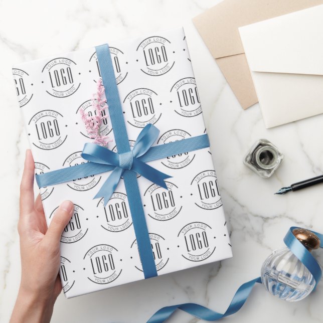 Modernes Logo-Unternehmen Geschenkpapier (Schenken)