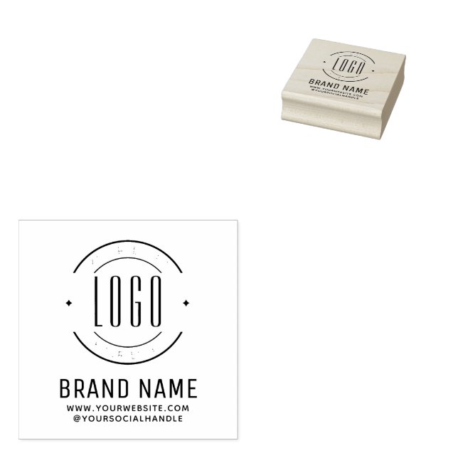 Modernes Logo-Unternehmen Gummistempel (Stempel)
