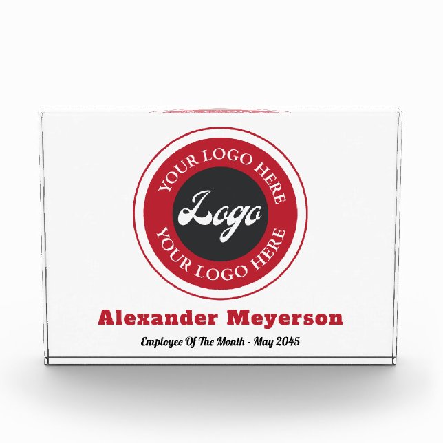 Modernes Logogeschäft Fotoblock (Vorderseite)