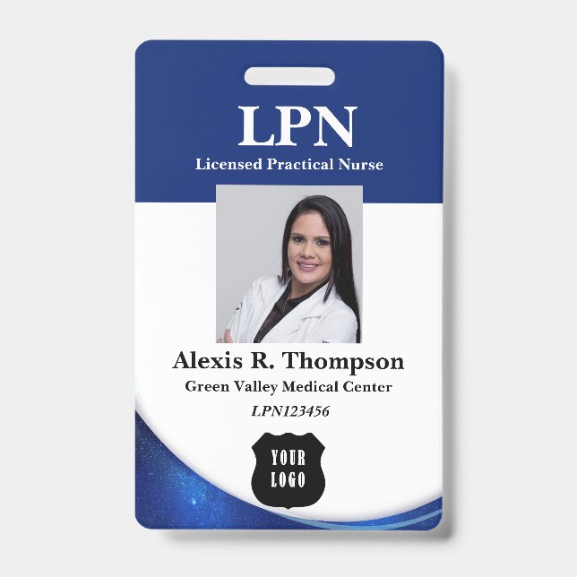 Modernes LPN-Abzeichen Ausweis (Vorderseite)