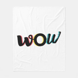 Modernes, lustiges, buntes Typografie-Design von W Fleecedecke