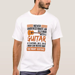 Modernes lustiges Gitarrist T-Shirt, Gitarrenspiel T-Shirt