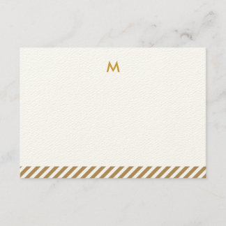 Modernes Luxe personalisiertes Monogramm Notecards Einladung