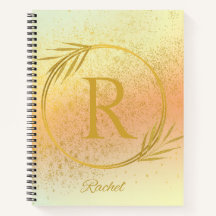 Modernes Luxe Soft Pink & Gold Individuelle Name &