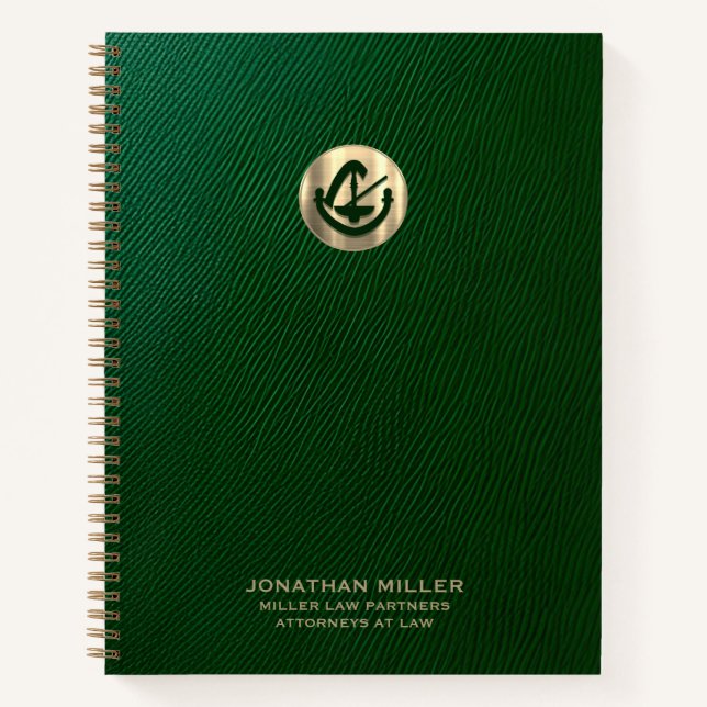 Modernes Luxus-Logo Notizbuch (Vorderseite)