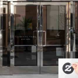 Modernes Luxusunternehmen Typografie Business Fensteraufkleber