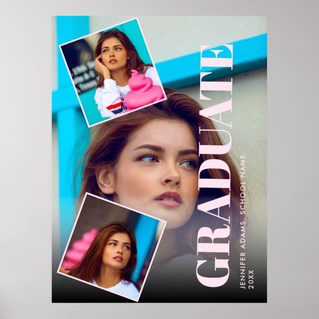 Modernes Magazin 3 Fotos Abschluss Poster (Vorne)