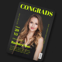 Modernes Magazin Cover Grad Party Graduation Party
