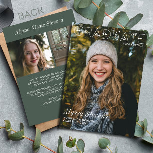 Modernes Magazin für Graduate Foto Ankündigung