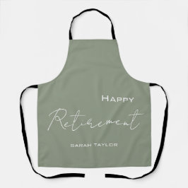 Modernes Magazin Green Happy Rente Personalisiert Schürze