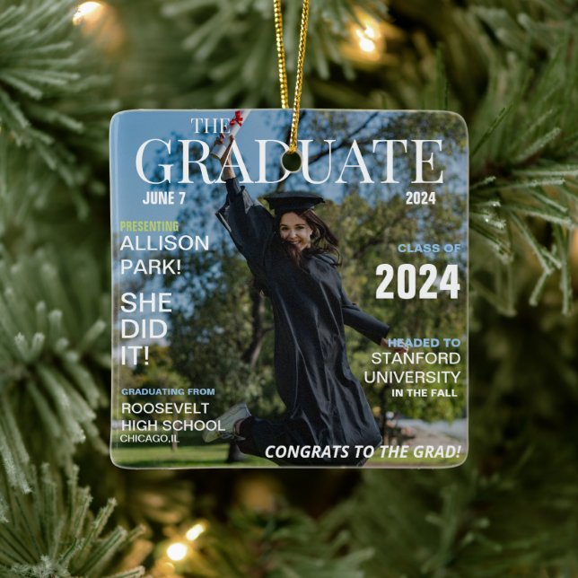 Modernes Magazine Foto Abschluss Keramikornament (Baum)