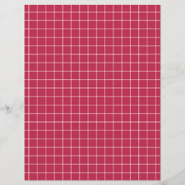 Modernes Magenta Geometric Grid Scrapbook Paper