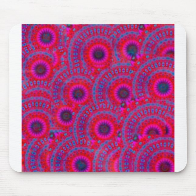 MODERNES MANDALA ROSE FARBE PINK MOUSEPAD (Vorne)