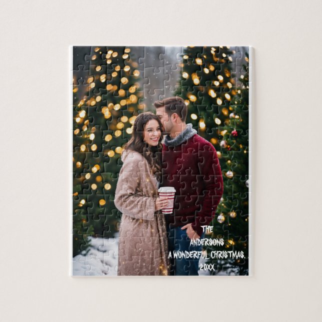 Modernes Manimal l Christmas Couple Foto (Vertikal)