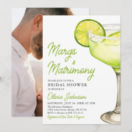 Modernes Margs & Matrimons Cocktail Brautparty Einladung