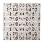 Modernes Marmorgold erröten rosa geometrisches Fliese<br><div class="desc">Dieses moderne und ChicImitat Druckgold,  Schwarzweiss-Marmor und erröten rosa geometrisches Muster ist perfekt für die trendy und stilvolle Frau. Sein moderner und girly Entwurf ist für viele Geschenke und Gelegenheiten groß. Genießen Sie diesen hübschen und zeitgenössischen Druck für Ihren folgenden Kauf; für selbst,  Ihre Freunde oder Ihre Familie!</div>