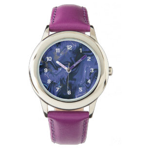 Modernes Marmormuster aus Marmor Armbanduhr