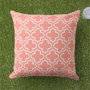 Modernes marokkanisches Quatrefolienmuster Kissen