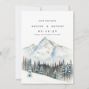 Modernes, maßgeschneidertes Gebirge Save The Date