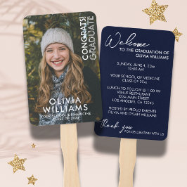 Modernes Medical School Abschluss Glückwunsch Foto Fächer