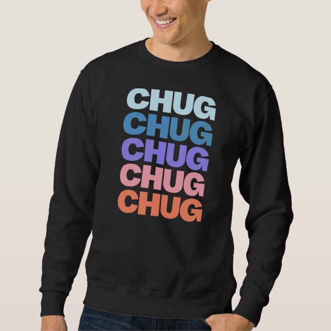 Modernes, mehrfaches Textdesign Sweatshirt (Vorderseite)