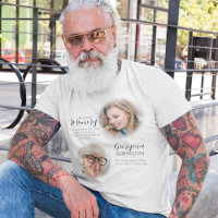 Modernes Memorial Before & After Foto T - Shirt