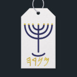 Modernes Menorah-Geschenk Tag Navy Gold Geschenkanhänger<br><div class="desc">Menorah Geschenk Tag Navy Gold anpassbare Geschenketage Tags Paleo Hebräische Buchstaben - Menorah: Mem, Nun, Resh, Hey Mem - Chaos Mighty Blood Nun - Fortsetzung Son Resh - Erste Top Beginning Hey - Sehen Sie Reveal Breath H4501 (Strong) מְ ה נ וֹ נֹ רָ מְ רָ h Herren-o-raw', Herren-o-raw' Weibchen...</div>
