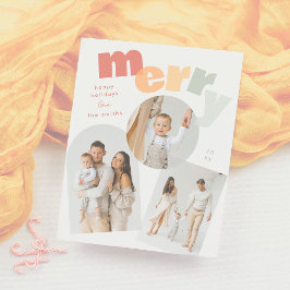 Modernes Merch-Weihnachtsfoto-Collage Budget