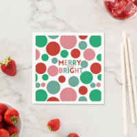 Modernes Merry & Bright Simple Polka Dot Muster
