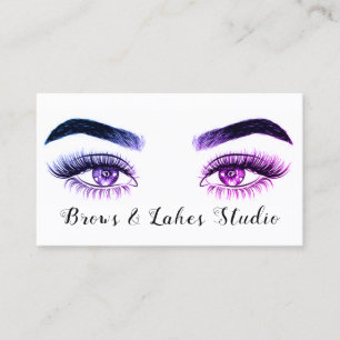 Modernes Microblading, Augenbrauen, Permanent Make Visitenkarte