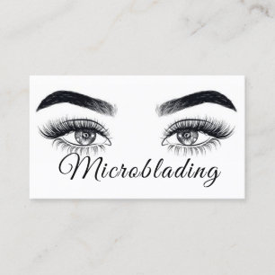 Modernes Mikroblading , Augenbrauen, bleibendes Ma Visitenkarte