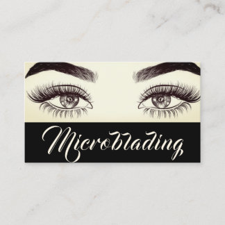 Modernes Mikroblading , Augenbrauen, bleibendes Ma Visitenkarte