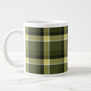 Modernes militärisches Camouflage-Kariertes Muster Jumbo-Tasse