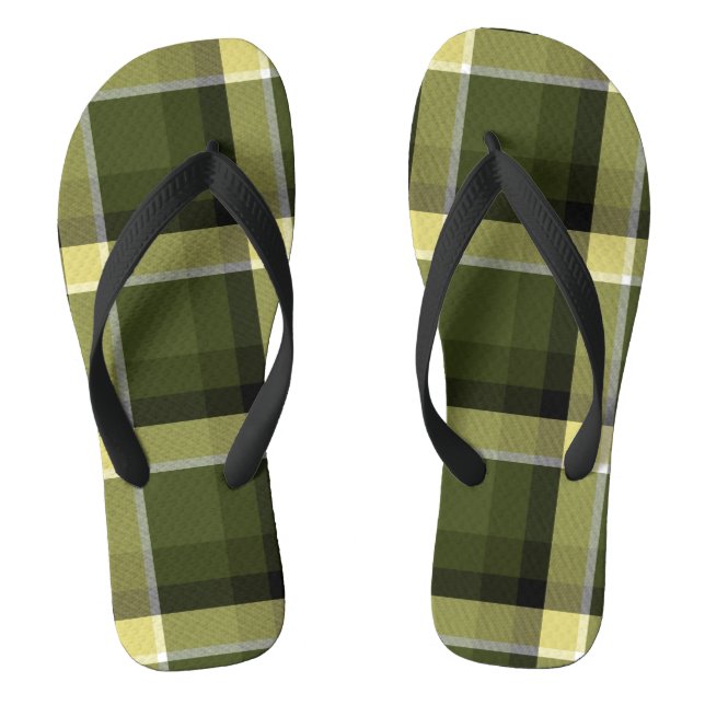 Modernes Militärmodell Tartan Muster Flip Flops (Fußbett)